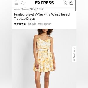 Express yellow dress- XS